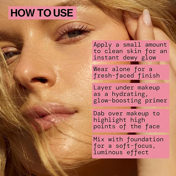 Pacifica Makeup Primer – Kind Glaze Dewy Glow Layer, Hydrating Primer with Vegan Collagen, Squalane & Ceramides for Soft-Focus Radiance, Vegan & Cruelty-Free, 1 fl oz