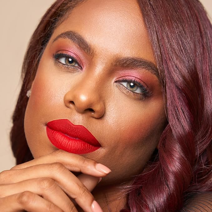 The Lip Bar - Nonstop Liquid Matte Lipstick, Hot Mama (Deep Rich Brown) - High Pigment - One Swipe - Long Lasting - Jojoba Oil & Vitamin E - Vegan & Cruelty Free - Makeup & Cosmetics - .24 fl oz