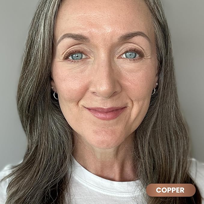 PRIME PROMETICS PrimeEyes Glide Eyeliner for Mature Women – Waterproof, Long-Stay and Mess-Proof – Gel Creme Texture, Discreet Sharpener and Effective Smudger (Copper Metallic)