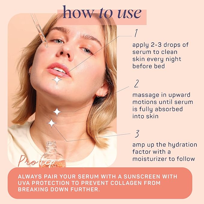 Spa Life Face Serum: FIRM Collagen Serum 100 ml (3.7 oz) - Enhanced Firmness and Hydration – Skin Smoothing, Face Plumping, Pearl-infused - Fights Fine Lines & Wrinkles, For All Skin Types