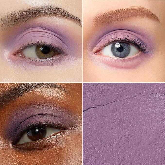 Purple Mauve Eyeshadow Stick Blendable Cream Eyeshadow Hypoallergenic Neutral Eye Shadow Stick, Waterproof Long Lasting High Pigmented Smokey eyeshadow Pencil (17# Mauve Matte)