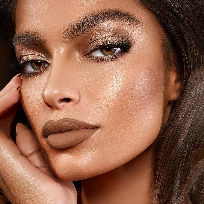 Brown Lipstick Matte for Women Color Stay Long Lasting Lipstick Smudgeproof Liquid Lipsticks Cruelty Free Lip Color, DM11 Caramel Latte