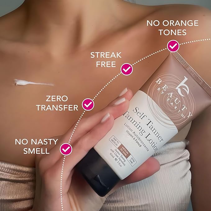 Tanning Lotion Self Tanner - USA Made with Natural & Organic Ingredients, Travel Size Self Tan Lotion, Non Toxic Gradual Tanning Moisturizer, Sunless Tanner for Fake Tan for Women & Men