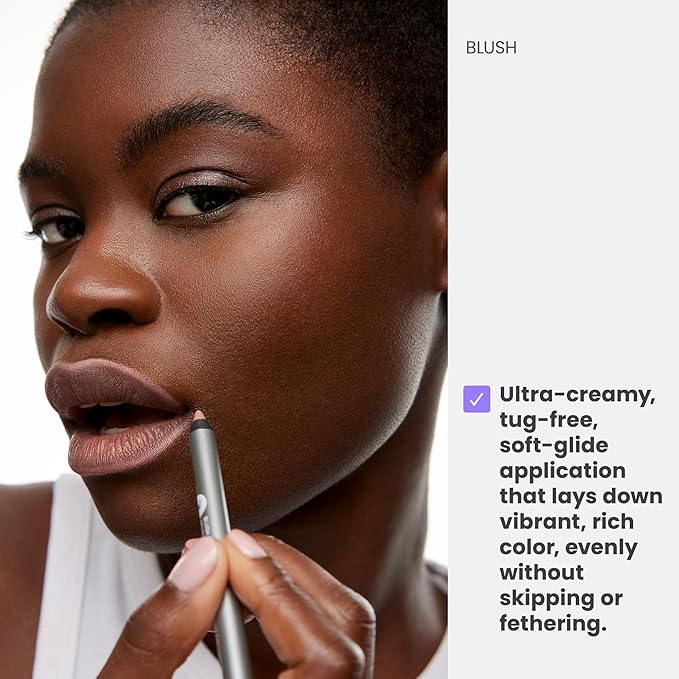 Wonderskin Lipliner Pencil - 360 Contour Lipliner, Long Lasting, Sharpenable, Waterproof and Transfer-Proof Nude Lip Liner Pencil (Blush)