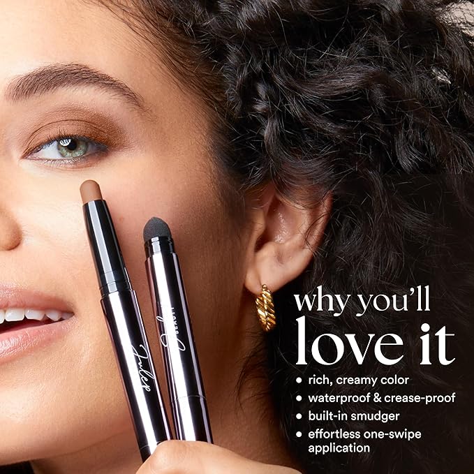 Julep Eyeshadow 101 Cream-to-Powder Waterproof Shadow Stick – Copper Shimmer – Long-Lasting, Crease-Proof, Shimmer Cream Eyeshadow with Built-in Smudger