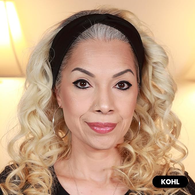 PRIME PROMETICS PrimeEyes Glide Eyeliner for Mature Women – Water-Resistant, Long-Stay and Mess-Proof – Gel Cream Texture, Discreet Sharpener and Effective Smudger (Black)