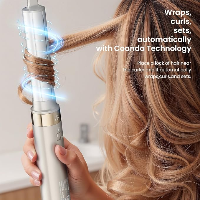 Upgraded 5-in-1 Hot Air Styler – Hair Dryer & Versatile Air Styler with Auto Wrap Curlers, Volumizing Brushes, Frizz-Free Hair Styler Tool for Curling, Smoothing & Adding Volume, No Heat Damage