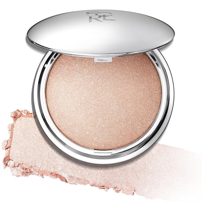 FOCALLURE Shimmer Face Highlighter Makeup Powder, Gel to Powder Glow Finish, Leaving a Lightweight & Healthy Radiance, Long Lasting Luminous Face Body Highlighter Makeup,GD01 New World