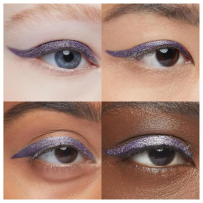 EPILYNX Waterproof Eyeliner - Smudge-Proof Liquid Eyeliner Pen with Precision Tip for Smooth, Long-Lasting Application - Vegan, Hypoallergenic & Gluten-Free Eye Liner - 2mL Shimmer Royal Purple