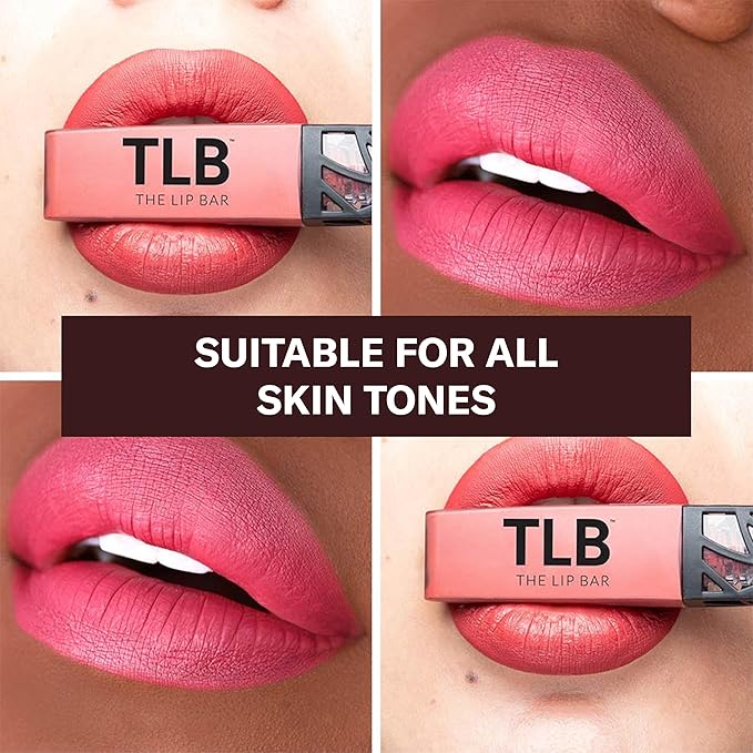 The Lip Bar - Nonstop Liquid Matte Lipstick, Unimpressed (Chocolate Red-Brown) - High Pigment - One Swipe - Long Lasting - Jojoba Oil, Vitamin E - Vegan & Cruelty Free - Makeup & Cosmetics - .24 fl oz