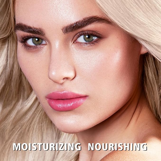 MAKI YIKA 3Pc Moisture Lipsticks for Women Brown Nude Pink Lipstick Hydrate Tinted Lip Balm for Dry Cracked Lips Glossy Lip Color, MA55/58/62