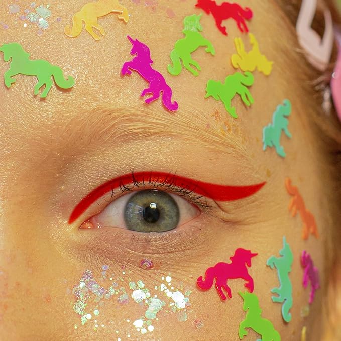 Liquid Eyeliner, Red Eyeliner Pen, Long Lasting Colored Eye Liner Pen with Precision Felt Tip, Water Removable, Friendly to Sensitive Skin, Party Makeup (Crimson Rave)