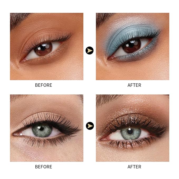 CHIFURE Eyeshadow Stick, Shimmer and Matte Cream Eye Shadow Brightener Sticks Eyeliner Pencil Crayon, Waterproof Long Lasting Eye Highlighter Stick Makeup,0.056 Oz(#10-Cornflower)