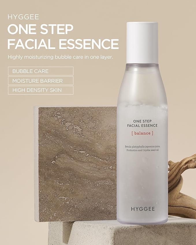 Onestep Facial Essence - Bi-Phase Hydrating Korean Toner with Birch Sap and Probiotics - Water and Oil Essence, 3.9 fl.oz.