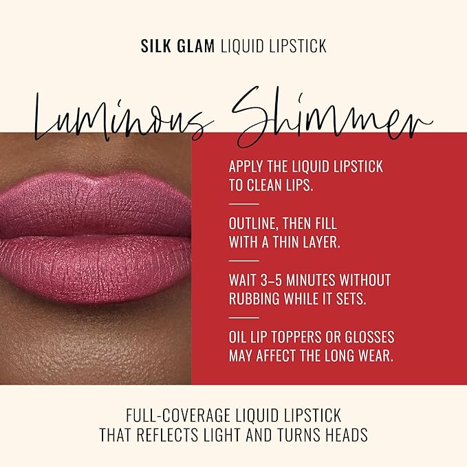 Runway Rogue Silk Glam Liquid Lipstick, Long Wear Frosted Berry-Rose Lipstick, ‘First Class’