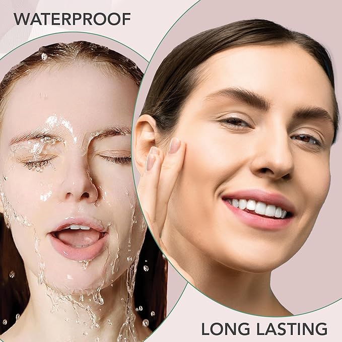 Full Coverage Concealer Palette, Waterproof Concealer Cream, 3 Colors + Brush, by Dermaflage