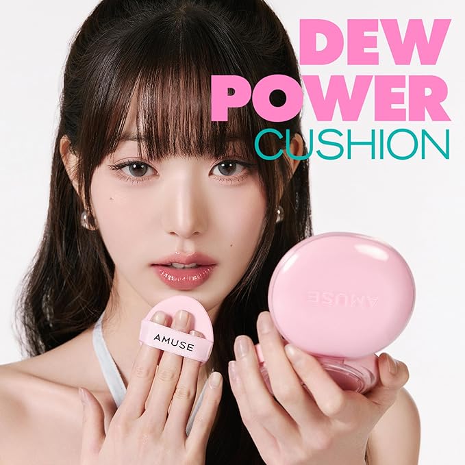 Amuse SEOUL DEW POWER VEGAN CUSHION [REFILL] | Dewy, glow, long-lasting, clean beauty, lightweight, natural look, foundation for sensitive skin, hydrating cushion ([REFILL] 02 HEALTHY)