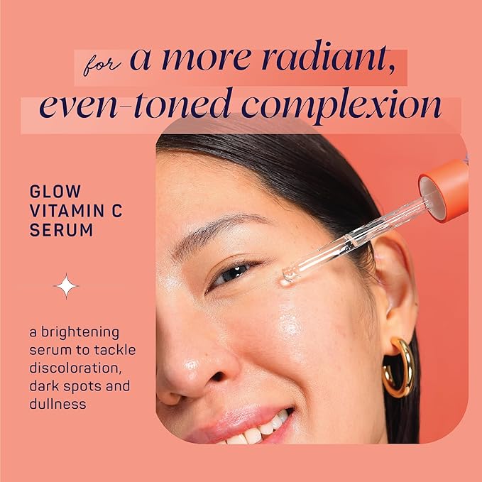 Spa Life Face Serum: GLOW Vitamin C & Radiating Daily Serum 100 ml (3.7 oz) - Targets Dark Spots, Fine Lines, Uneven Tone & Signs of Aging, Firming, Plumping & Radiance Boosting