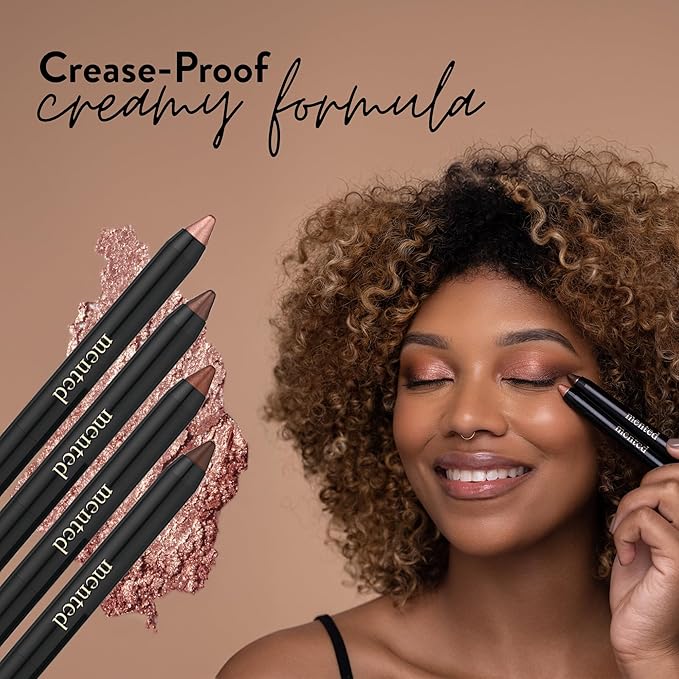 Mented Cosmetics Color Intense Eye Shadow Sticks, Cream Eyeshadow Stick Crayon, Easy-to-Apply Eyeshadow Pencils, Waterproof + Crease Proof Eye shadow Make Up, 0.05oz, Deja Brew