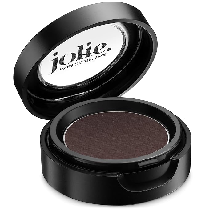 Jolie Cosmetics Powder Pressed Matte Eyeshadows - Cruelty Free, Vegan, Single Pan Eyeshadow 1.48g Warm Neutrals (Smoke)