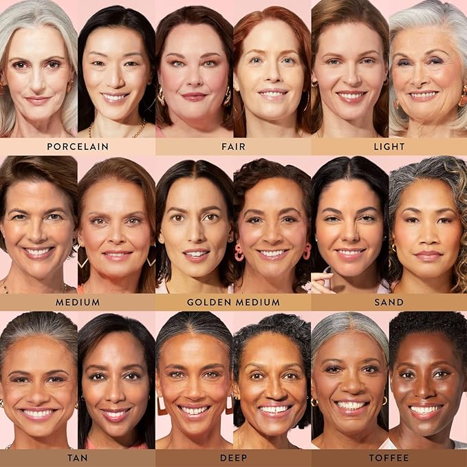 LAURA GELLER NEW YORK Baked Balance-N-Glow Illuminating Foundation - Toffee - Buildable Sheer to Light Coverage - Satin Finish