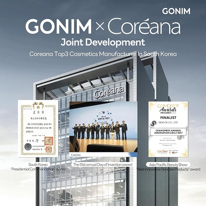 GONIM Face Mask Korean Skin Care with Hyaluronic Acid & Collagen Activation- Face Masks Skincare Hydration, Anti Aging & Moisturizing Sheet Mask for All Skin Korean Face Mask 10 Sheets