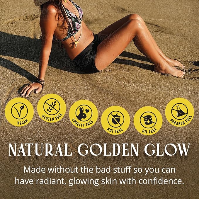 Skinerals Self Tanner Mousse, Organic Sunless Tanning Foam for Face & Body, Natural Looking, Streak-Free, Quick-Drying, Long-Lasting Fake Tan, 8 oz, Californium