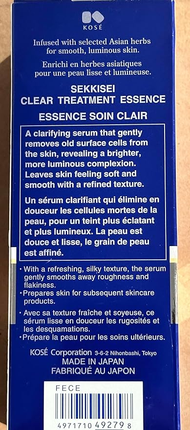 SEKKISEI Clear Treatment Essence, Renewing Skin Treatment, 4.7 Ounce