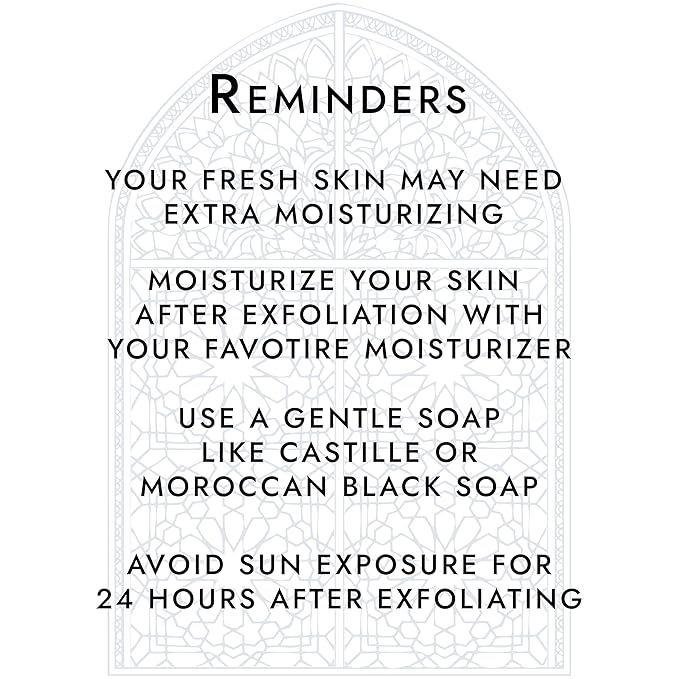 Atlantis People's Moroccan Exfoliating Glove 2 PACK - Body Scrubber & Exfoliating Mitt for Smoother Skin, Exfoliates Dead Skin Cells, Helps Even Skin Tone, For Self-Tan Removal & Keratosis Pilaris