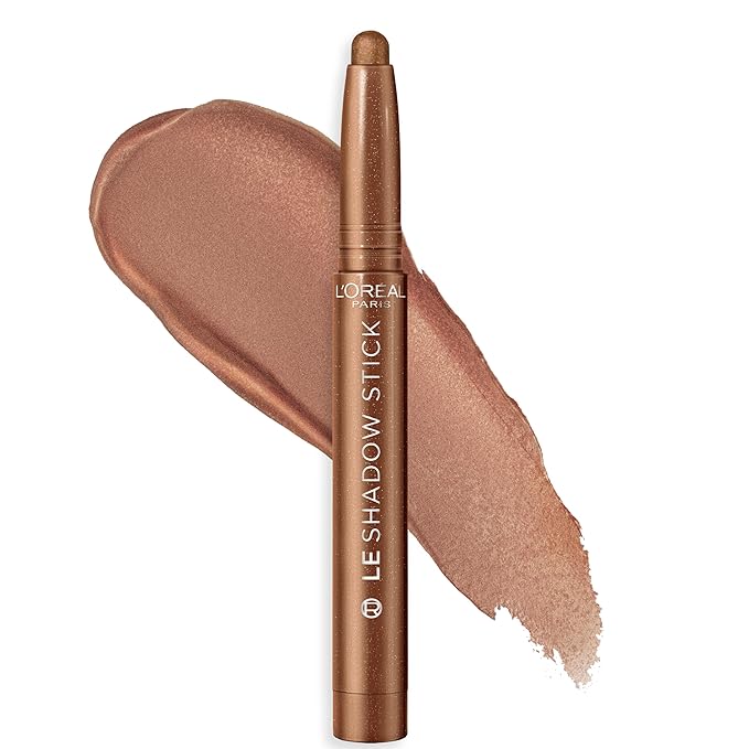 L'Oreal Paris Makeup Le Shadow Stick Eyeshadow, Blendable, Smudge-Resistant, Cream Eyeshadow, Magnetic Bronze, 0.05 Oz