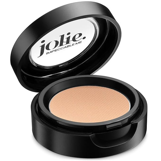 Jolie Cosmetics Powder Pressed Matte Eyeshadows - Cruelty Free, Vegan, Single Pan Eyeshadow 1.48g Base Neutrals (Peach Ice)