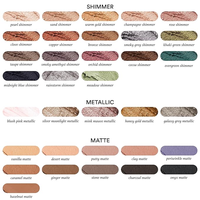 Julep Eyeshadow 101 Crème-to-Powder Waterproof Eyeshadow Stick Duo – Long-Lasting, Crease-Proof, Easy Apply with Built-in Smudger - Sand Shimmer and Smoky Tawny Matte