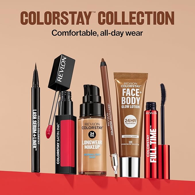 Revlon ColorStay Face & Body Glow Lotion, Hydrating Glow Moisturizer, 24HR Hydration, Illuminating Luminizing Shimmer, 120 It's Giving Sun