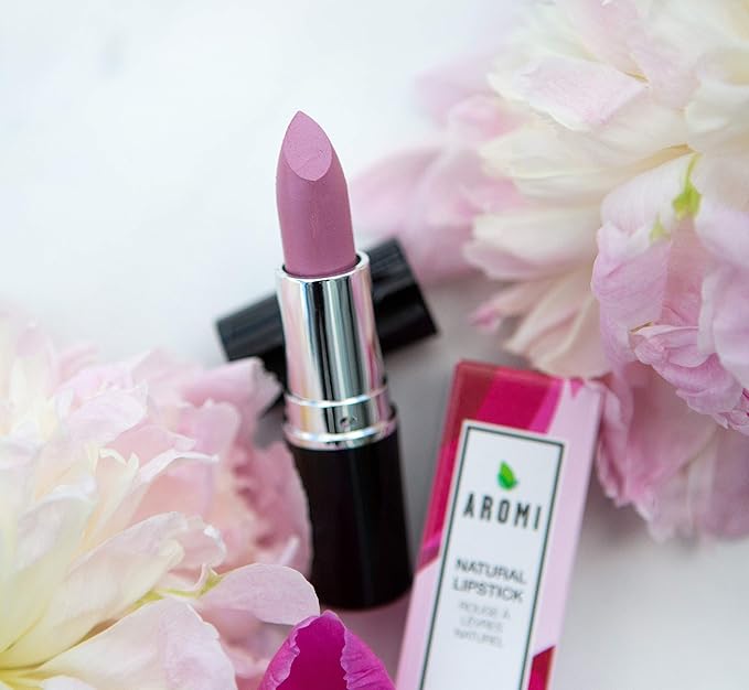 Aromi Natural Lipstick | Vegan, Cruelty-free Beauty, Handcrafted, Small Batch, Dye-free, Palm-free (Pink Patina)