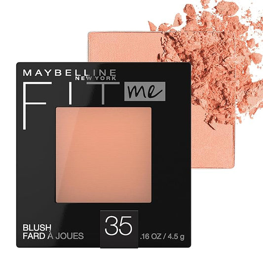 Maybelline Fit Me Blush, Lightweight, Smooth, Blendable, Long-lasting All-Day Face Enhancing Makeup Color, Coral, 1 Count