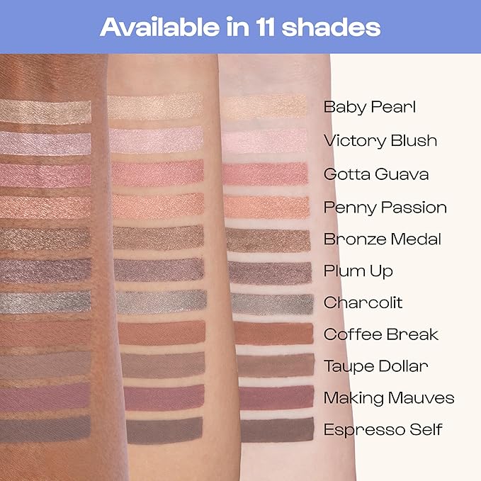 ALLEYOOP 11th Hour Waterproof Cream Eyeshadow Stick – Long-Lasting Eye Shadow Pencil & Eyeliner, Cream to Powder Stick & Highlighter – Smudge-Proof Eyeshadow Shimmer, Plum Up Shimmer