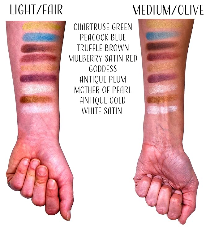 Goddess Glow Nude Gold Beige Glam Baked Shimmer Pressed Powder Single Vegan Eyeshadow; Talc, Paraben & Cruelty Free