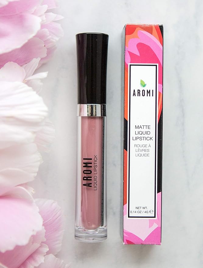 Aromi Sand Nude Matte Liquid Lipstick | Light, Peachy Tan Lip Color, Long Lasting, Transfer Proof, Handmade, Vegan, Cruelty-free, (Sand Nude)