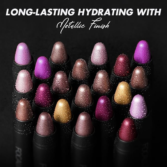 FOCALLURE Ultra Chic Lipstick,Rich Vitamin E Lip Crayon,Lightweight Color without Drying or Fading,Long Lasting Lips Makeup,#20 Lavender