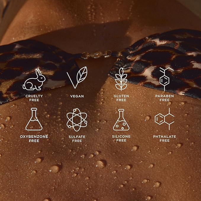 + Lux Unfiltered N°30 Shimmer Body Oil with SPF 30 - Hydrating & Nourishing High Gloss Tanning Oil, Instant Bronze Shimmer Sunscreen - Oxybenzone Free - Broad Spectrum Sunscreen SPF 30