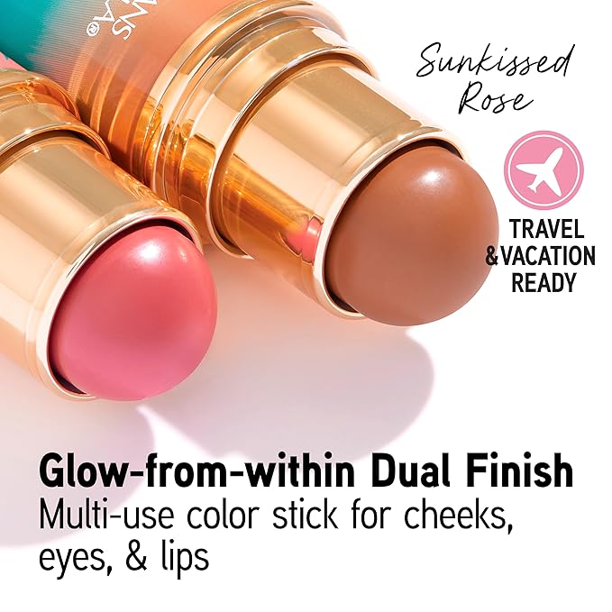 Physicians Formula Butter Glow & Go Multiuse Stick, Ultra-Creamy Radiant Finish Formula with Murumuru Butter, Vegan & Cruelty-Free- Sunkissed Rose