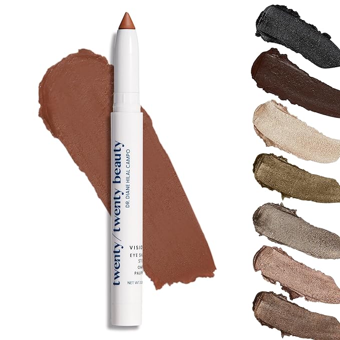 twenty/twenty beauty Visionary Eye Shadow Stick – Shimmer Cream Eye Shadow Pencil - Safe for Sensitive Eyes - Ophthalmologist Developed – Vegan, Cruelty-Free, Clean Ingredients (Tiger's Eye)
