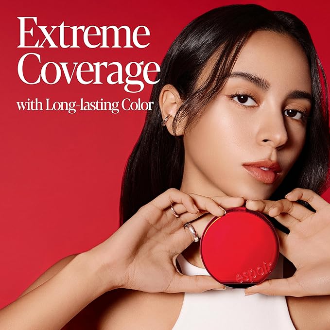 espoir [NEW] Be Velvet Cushion Foundation | Quick and Easy Coverage with Long-lasting Color by Zero Oxidation (#40 Sun Tan, 0.46 Ounce (Pack of 1))