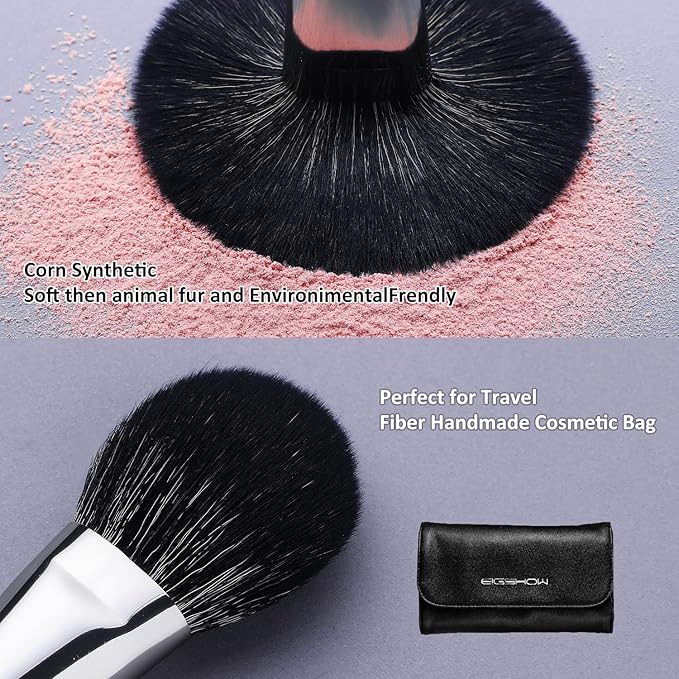 Professional Makeup Brush Set, EIGSHOW High End Makeup Brushes for Foundation Powder Blending Blush Bronzer Eyeliner Eyeshadow with Case (PRO 18pcs Grey)