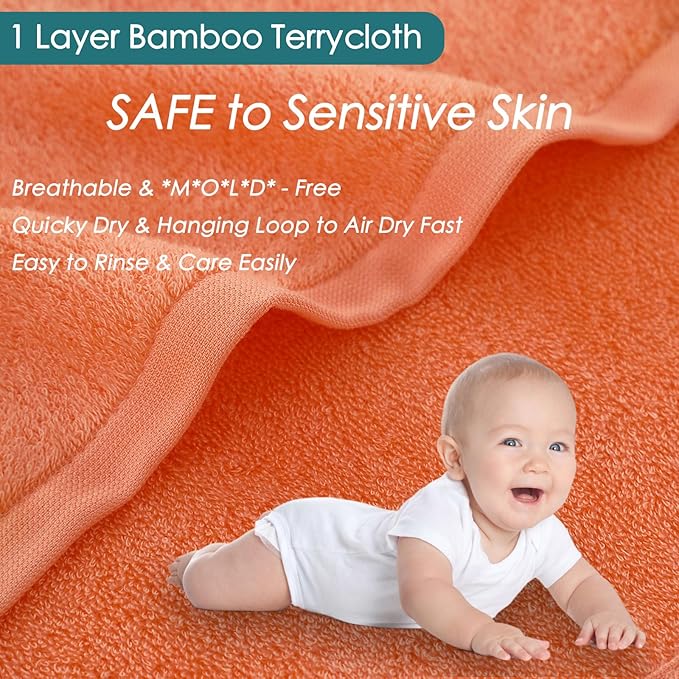 Wash Cloths 12 Pack, 13x13 inch Extra Large White Face Towel on Sensitive Skin, Super Soft and Skin Friendly Bath Washcloths for Face and Body, Easy to Clean Fast Dry Facial Cleaning Cloths with Loop