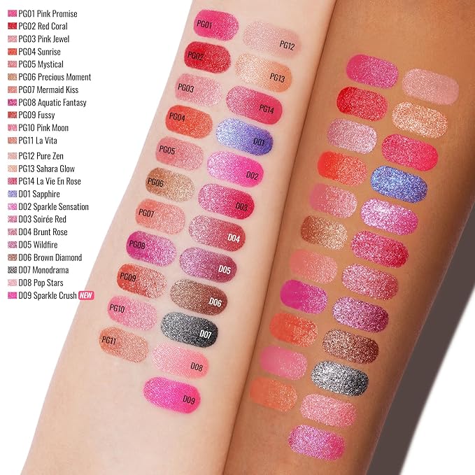 Oulac Shimmer Lipstick for Women, Infinity High Shine Finish, Hydrating Lip Color Infused with Damask Rose Oil for All-Day Comfort, Gluten-Free Vegan Beauty, D03 Soirée Red