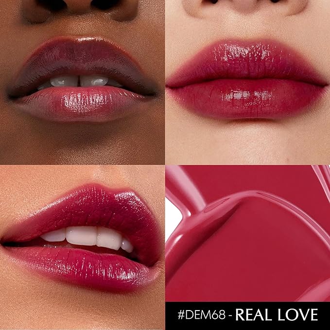 4Pc Hydrate Lipstick for Women Dark Red Hot Pink Nude Pink Moisture Lipstick Lip Gloss Long Lasting Lipsticks for Dry Lips, DM65/68/89/95