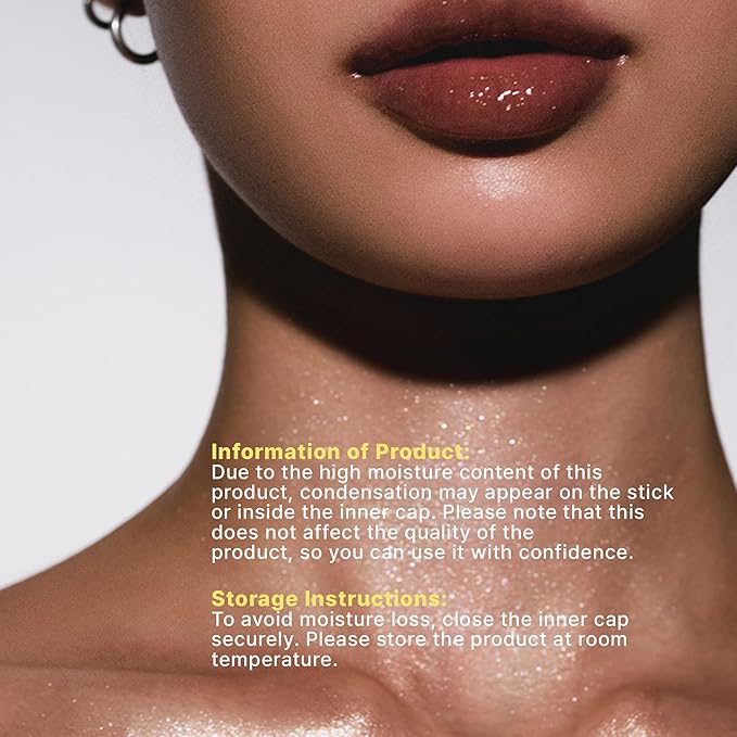 ENTROPY MAKEUP Cool Stick Body Highlighter Golden Hour, 70% Water-Rich Skincare Formula, Jelly Gel Texture, Crystal Silver & Gold Pearl Glow, Lightweight Cooling Hydration, Compact Precise Application