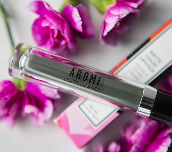 Aromi Olive Green Matte Liquid Lipstick | Sage Lip Color, Vegan, Cruelty-free, Waterproof, Smudge and Smear Proof, Long-Lasting (Olive You)