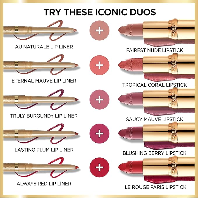 L'Oreal Paris Colour Riche Original Creamy, Hydrating Satin Lipstick with Argan Oil and Vitamin E, Bronzine, 1 Count (Pack of 2)